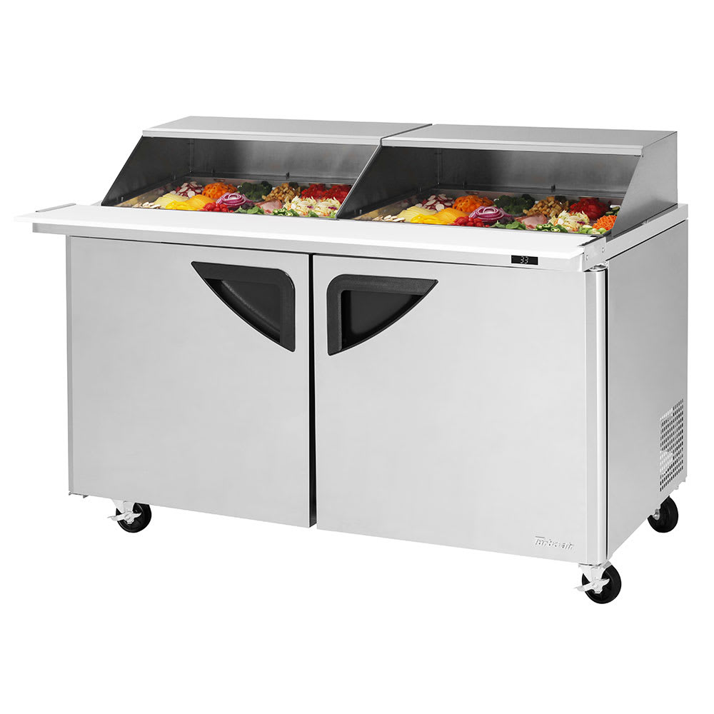 Turbo Air TST-60SD-24-N-SL 60 1/4" Super Deluxe Mega Top Sandwich/Salad Prep Table w/ Refrigerated Base, 115v
