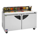 Turbo Air TST-60SD-N 60 1/4" Super Deluxe Sandwich/Salad Prep Table w/ Refrigerated Base, 115v thumbnail 6