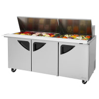Turbo Air TST-72SD-30-N-SL 72 5/8" Super Deluxe Mega Top Sandwich/Salad Prep Table w/ Refrigerated Base, 115v thumbnail 16