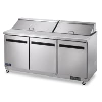 Turbo Air TST-72SD-N 72 5/8" Super Deluxe Sandwich/Salad Prep Table w/ Refrigerated Base, 115v thumbnail 2