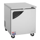 Turbo Air TUF-28SD-N 27 1/2" W Undercounter Freezer w/ (1) Section & (1) Door, 115v thumbnail 3