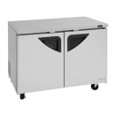 Turbo Air TUF-48SD-N 48 1/4" W Undercounter Freezer w/ (2) Sections & (2) Doors, 115v thumbnail 3