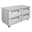 Turbo Air TUR-60SD-D4-N 60 1/4" W Undercounter Refrigerator w/ (2) Sections & (4) Drawers, 115v thumbnail 3