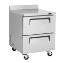Turbo Air TWF-28SD-D2-N 27 1/2" W Worktop Freezer w/ (1) Section & (2) Drawers, 115v thumbnail 3