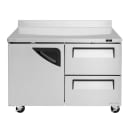 Turbo Air TWF-48SD-D2-N 48 1/4" W Worktop Freezer w/ (2) Sections, (1) Door & (2) Drawers, 115v thumbnail 2