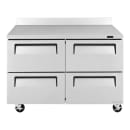Turbo Air TWF-48SD-D4-N 48 1/4" W Worktop Freezer w/ (2) Sections & (4) Drawers, 115v thumbnail 2