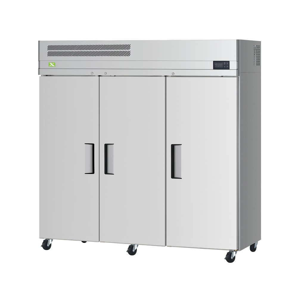 Refrigeration-X XF72-3-N 77 3/4" X-Line Three Section Reach In Freezer, (3) Left/Right Hinge Solid Doors, 115v