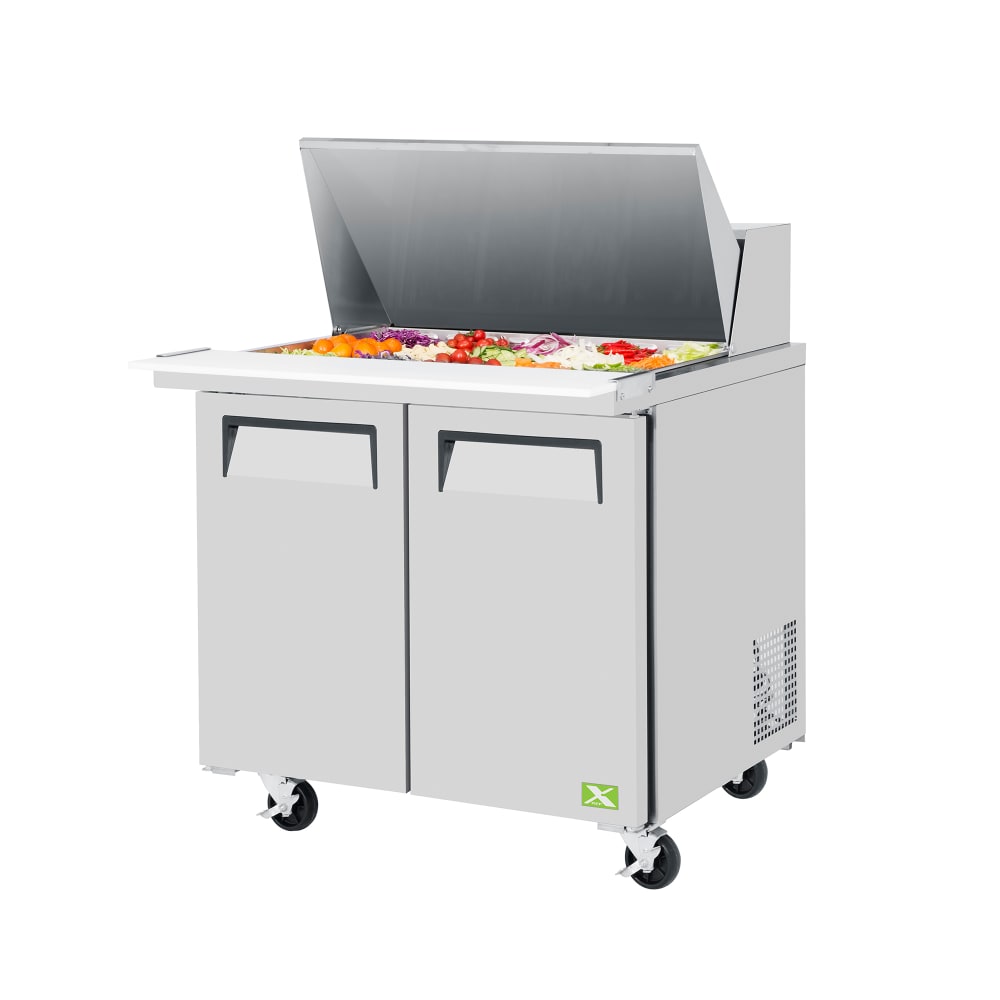 Refrigeration-X XST-36-15-N6 36 3/8" X-Line Mega Top Sandwich/Salad Prep Table w/ Refrigerated Base, 115v