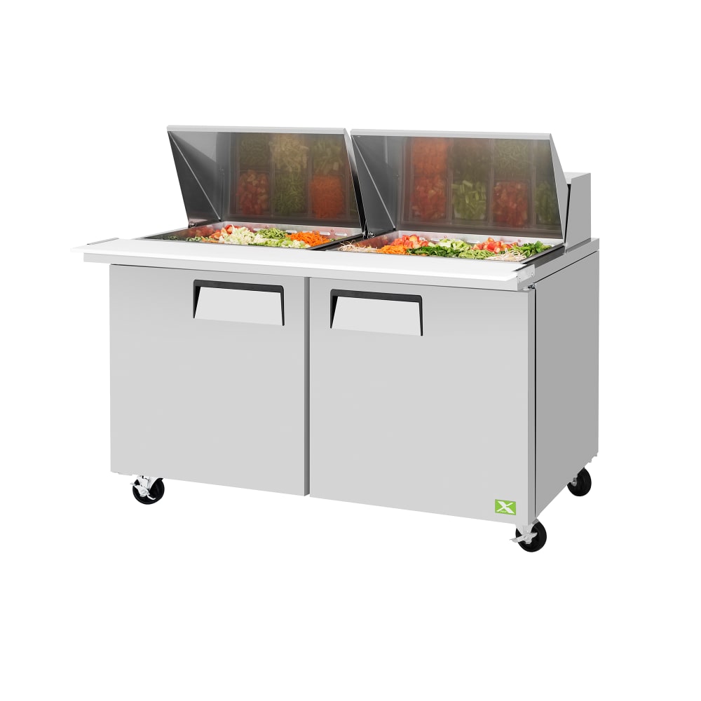 Refrigeration-X XST-60-24-N 60 1/4" X-Line Mega Top Sandwich/Salad Prep Table w/ Refrigerated Base, 115v