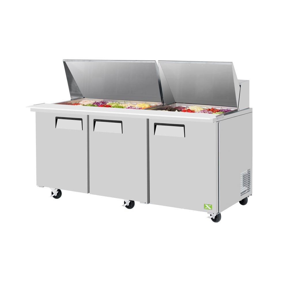 Refrigeration-X XST-72-30-N 72 3/4" X-Line Mega Top Sandwich/Salad Prep Table w/ Refrigerated Base, 115v