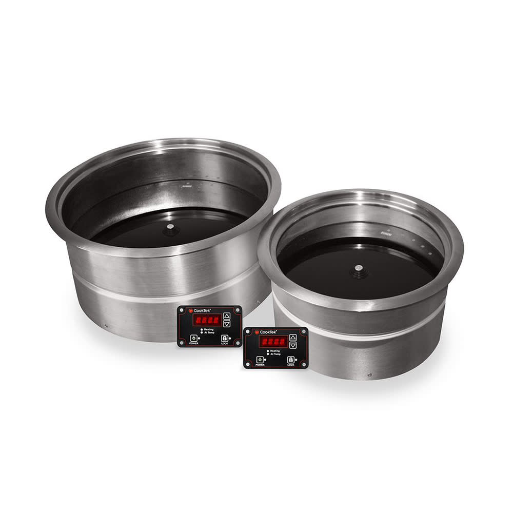 CookTek 665001 14 3/4" Round Drop In Induction Hot Food Well, 208-240v/1ph