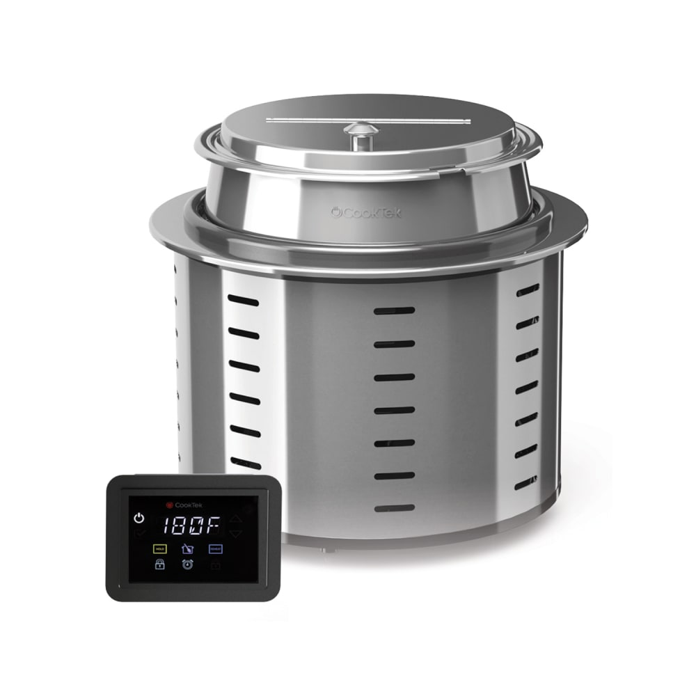 CookTek 677101 7 qt Drop In Induction Soup Kettle w/ Adjustable Thermostat, 100-120v