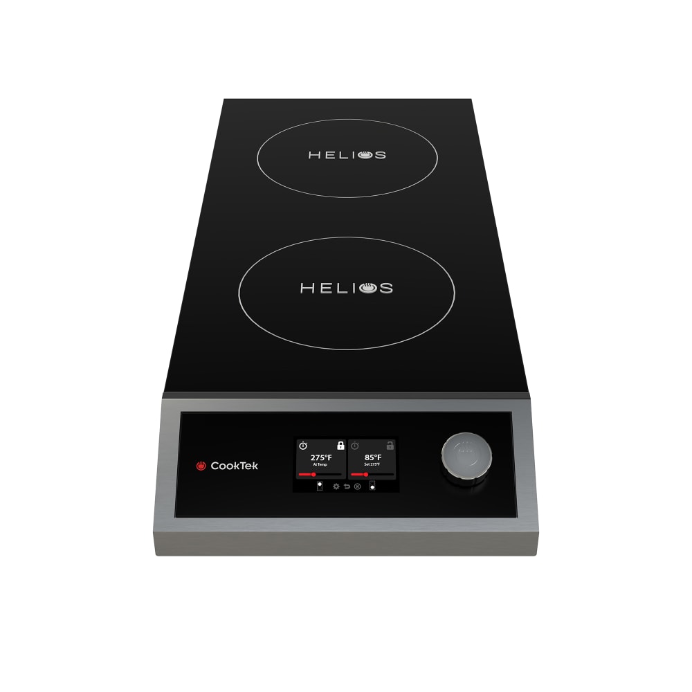 CookTek HTF-9500-FB35-1 Helios Countertop Commercial Induction Cooktop w/ (2) Burners, 240v