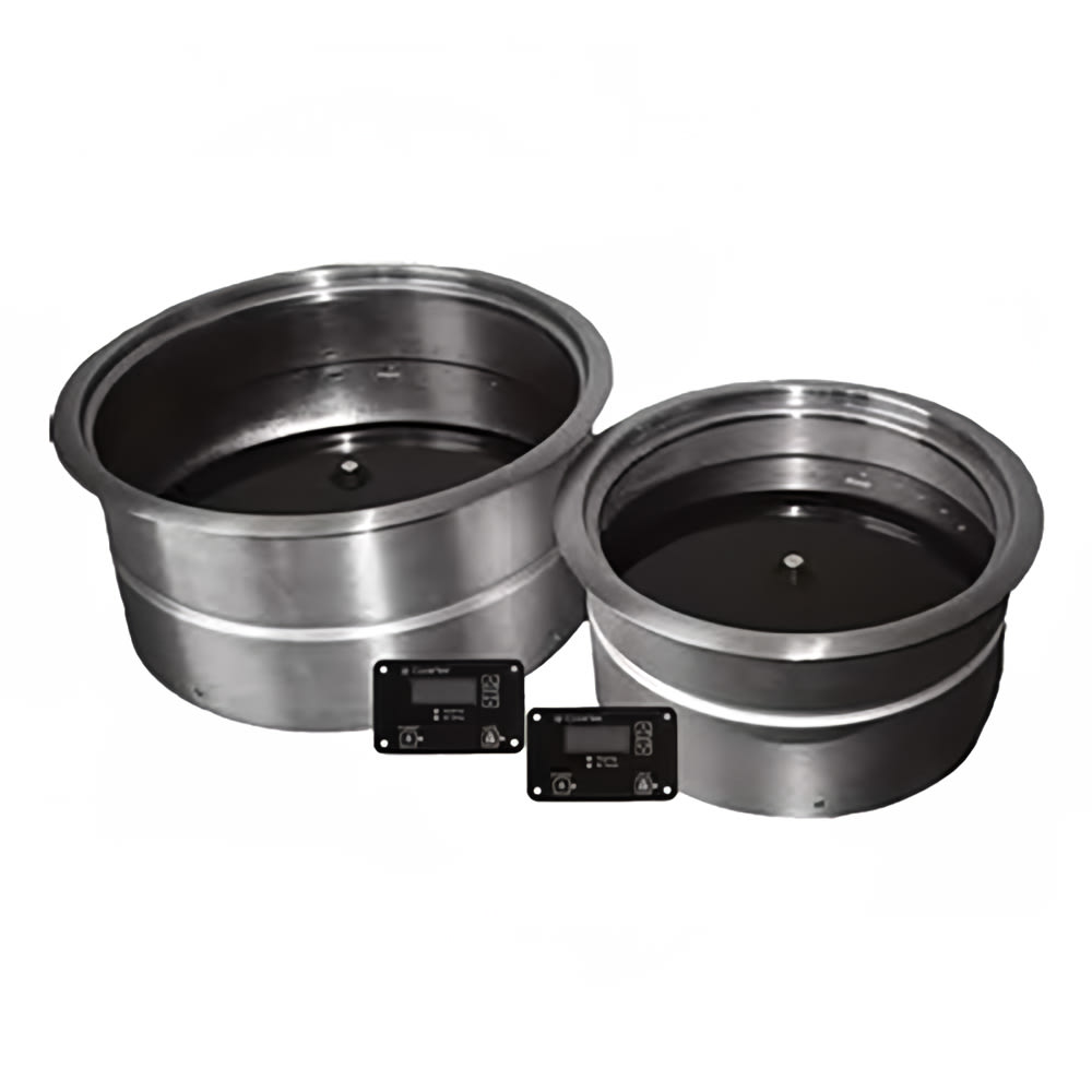 CookTek 663601 11 1/4" Round Drop In Induction Hot Food Well, 100-120v