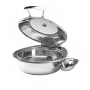 CookTek UCG01 Round Chafer w/ Hinged Lid & Induction Heat thumbnail 2