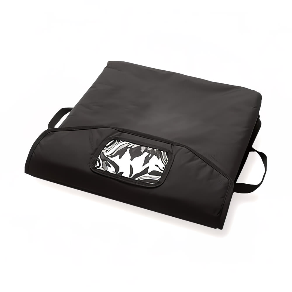 CookTek XLVV001 VaporVent™ Pizza Delivery Bag - 20 1/2" x 20 1/2" x 7", Nylon, Black