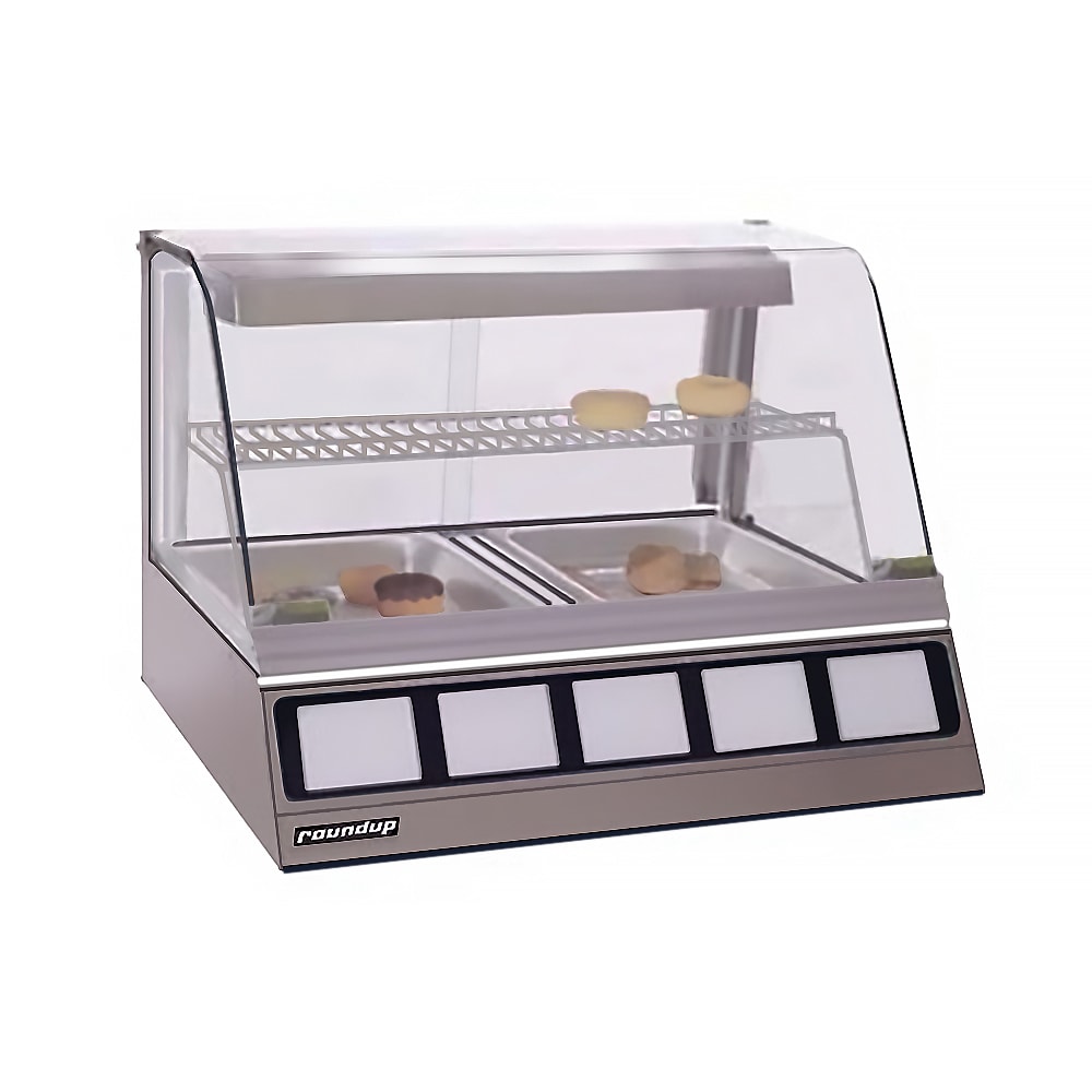 Antunes DCH220 30 1/4" Full Service Countertop Heated Display Case  - (2) Shelves, 120v