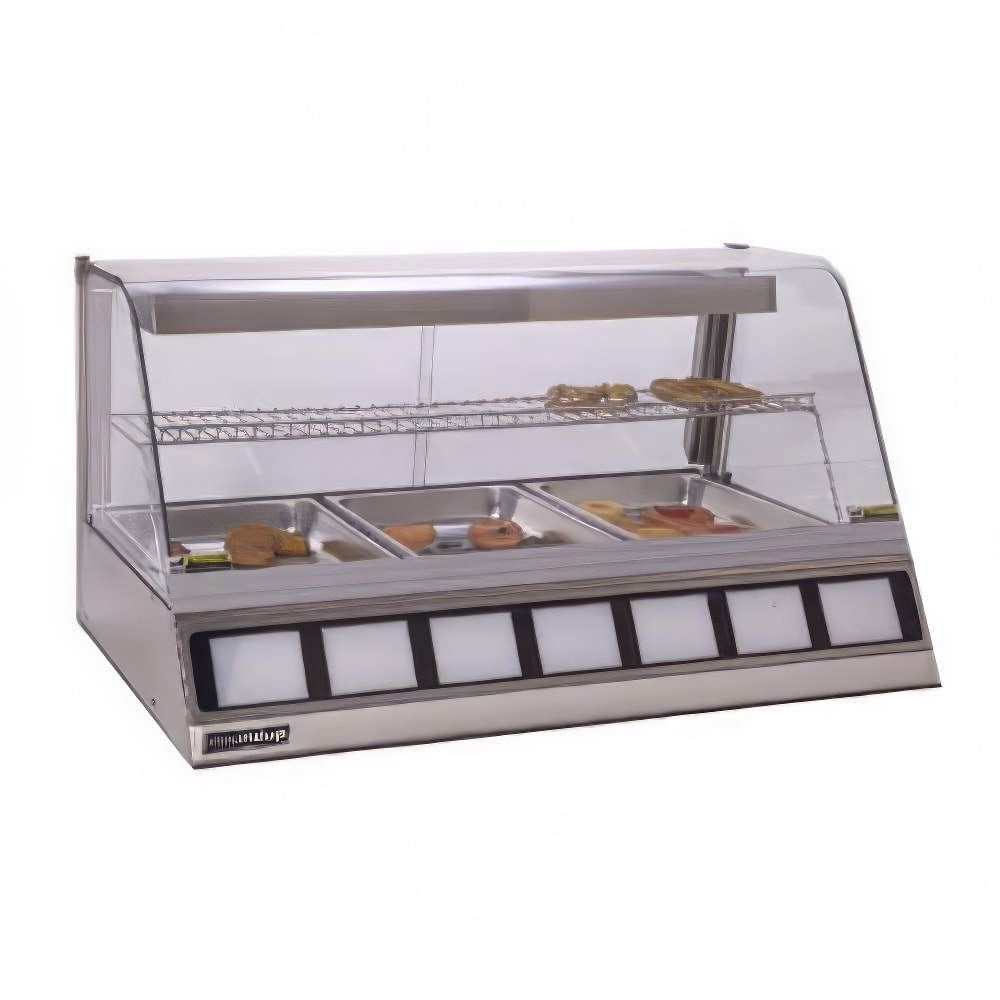 Antunes DCH-320 42 1/2" Full Service Countertop Heated Display Case  - (2) Shelves, 120v