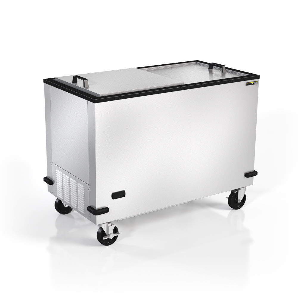 Silver King SKFMW44-ELUS1 45 3/4" Mobile Chest Freezer - Stainless, 115v