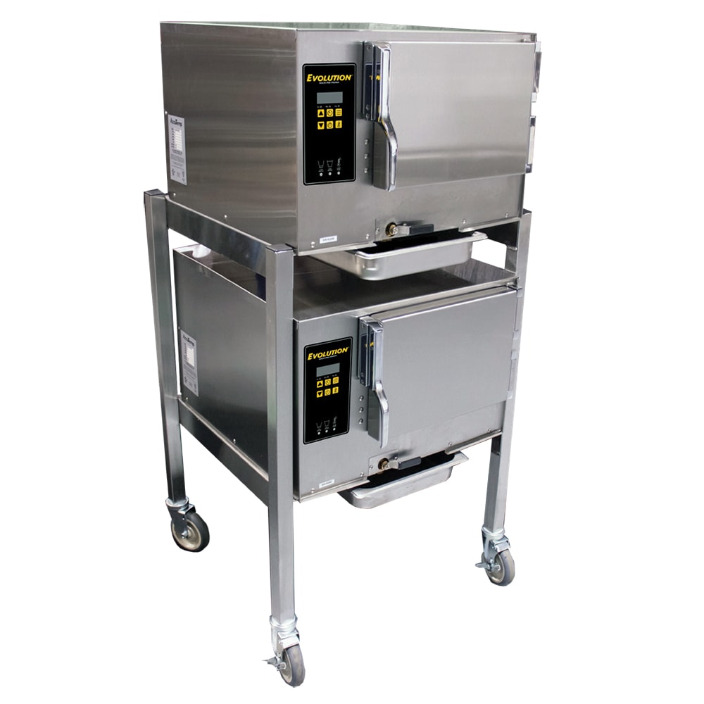 AccuTemp E34803D140DBL (6) Pan Convection Steamer - Stand, 480v/3ph