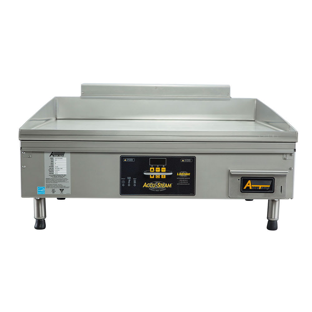 AccuTemp GGF1201A2450-T1 24" Accu-Steam™ Gas Griddle w/ Thermostatic Controls - Natural Gas