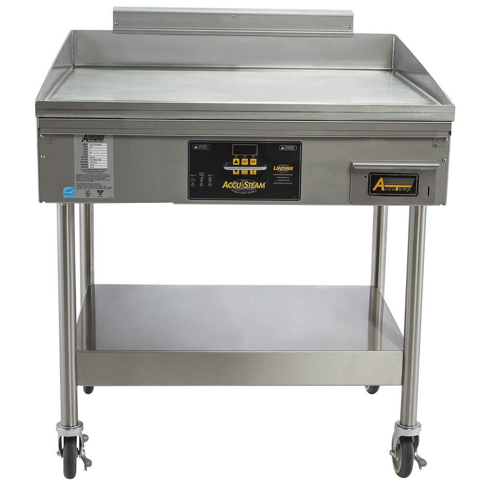 AccuTemp GGF1201A3650-S2 36" Accu-Steam™ Gas Griddle w/ Thermostatic Controls - Natural Gas