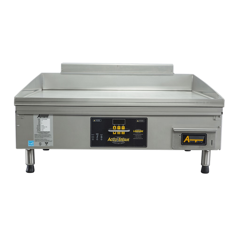 AccuTemp GGF1201A3650-T1 36" Accu-Steam™ Gas Griddle w/ Thermostatic Controls - Natural Gas