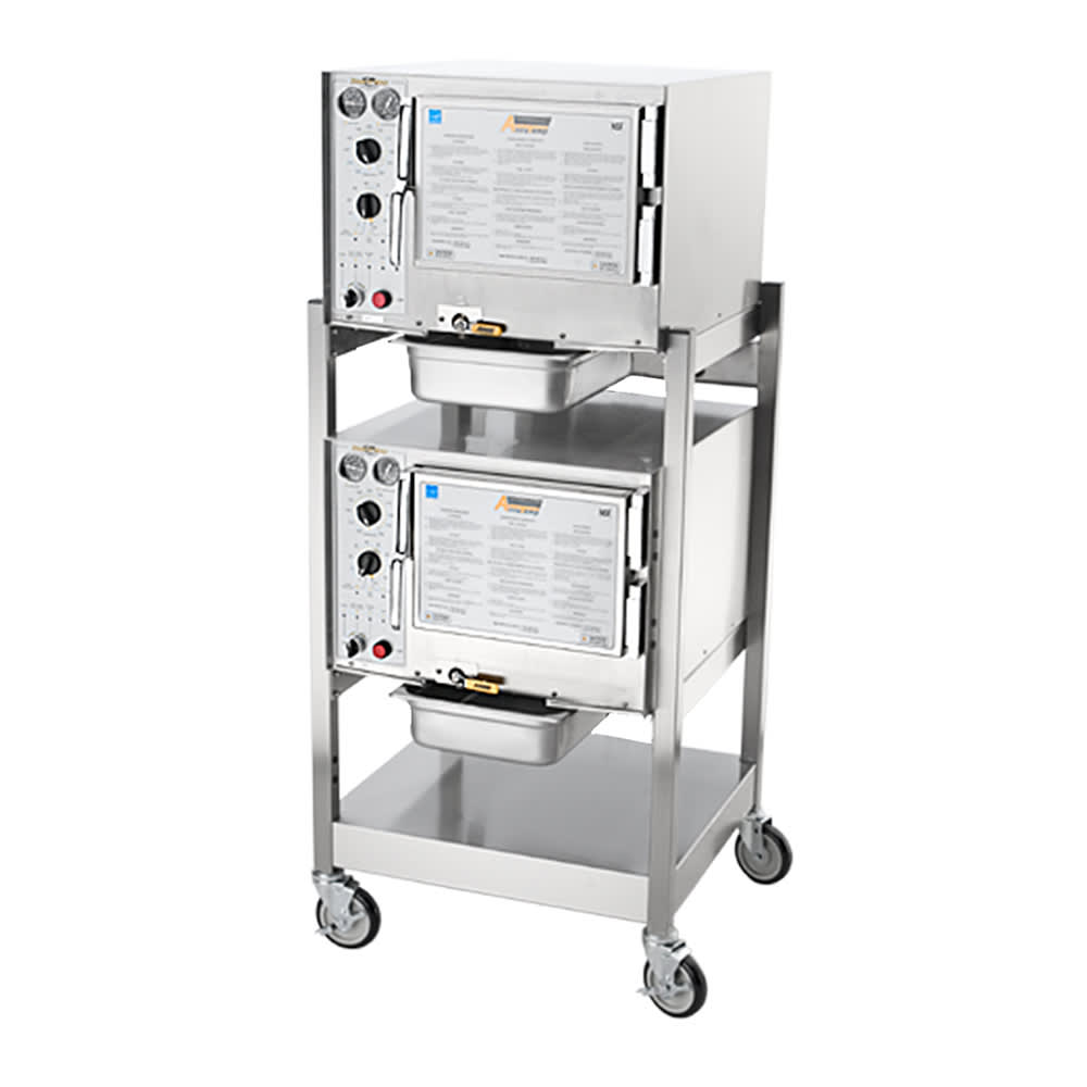 AccuTemp S32403D110DBL (6) Pan Convection Steamer - Stand, Holding Capabilty, 240v/3ph