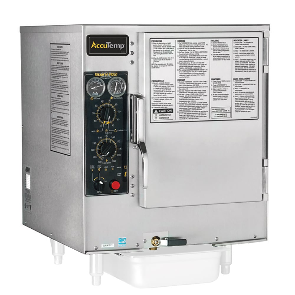 AccuTemp S62083D150 Steam'N'Hold™ (6) Pan Convection Steamer - Countertop, 208v/3ph