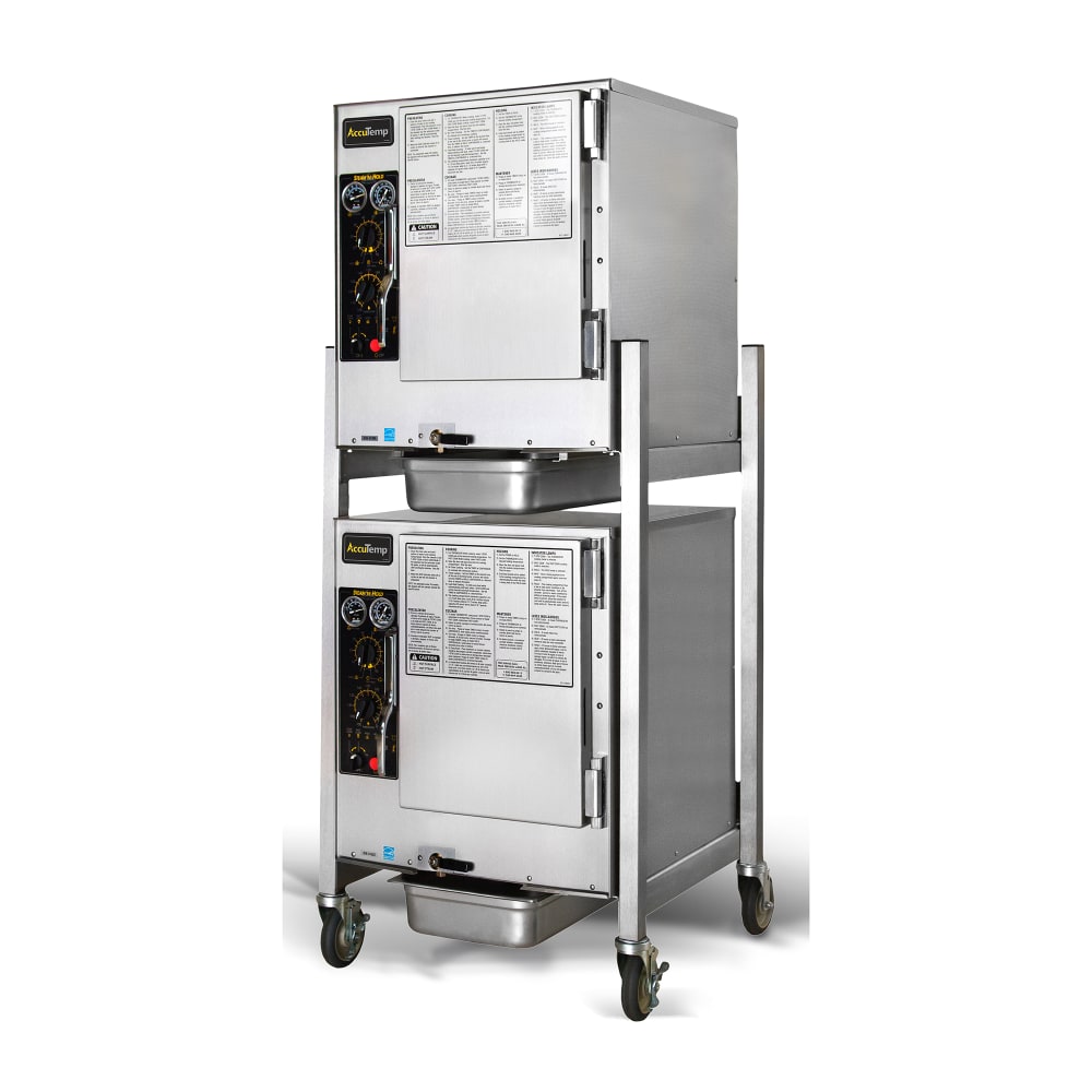 AccuTemp S64803D140DBL (12) Pan Covection Steamer - Stand, Holding Capability, 480v/3ph