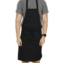 Chef Revival Twill Bib Apron, 28" x 34", Black (601NP-BK) thumbnail 4