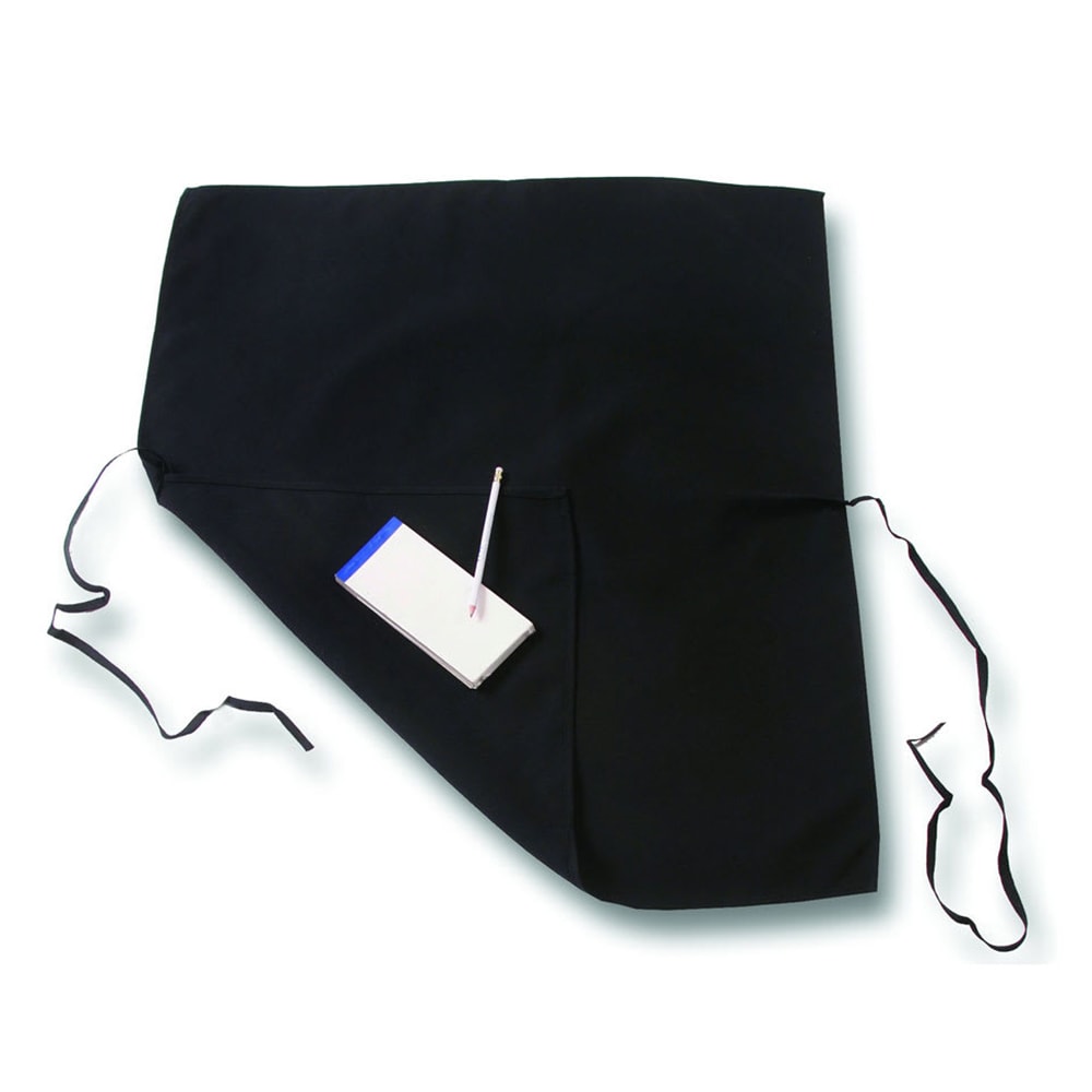 Chef Revival 4 Sided Apron, Polyspun, 17" x 28", Black (603FWPS-BK)