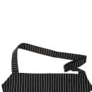 Chef Revival Cotton Pinstripe Bib Apron, 29 x 38", White / Black (619BA-WS) thumbnail 2
