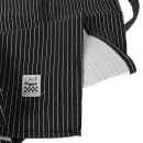 Chef Revival Cotton Pinstripe Bib Apron, 29 x 38", White / Black (619BA-WS) thumbnail 3