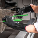 San Jamar 6786RMT 14" Conventional Fryer Oven Mitt - Neoprene, Black thumbnail 5