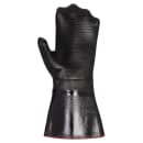 San Jamar 6786RMT-XL 17" Conventional Fryer Oven Mitt - Neoprene, Black thumbnail 2