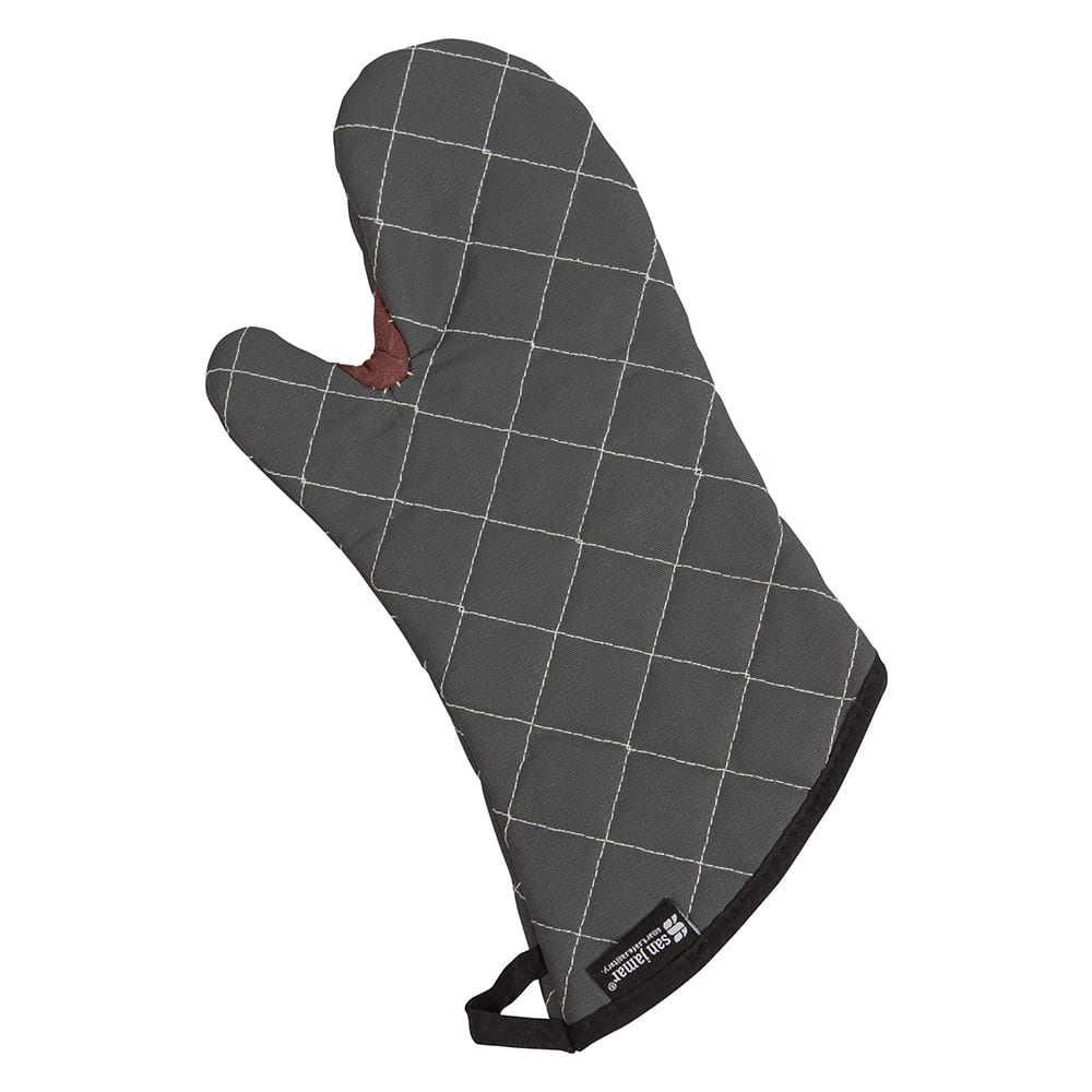 San Jamar 800FG13-BK 13" Conventional Oven Mitt - BestGuard®, Black