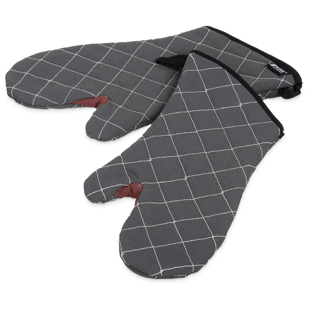 San Jamar 800FG15-BK 15" Conventional Oven Mitt - BestGuard®, Black