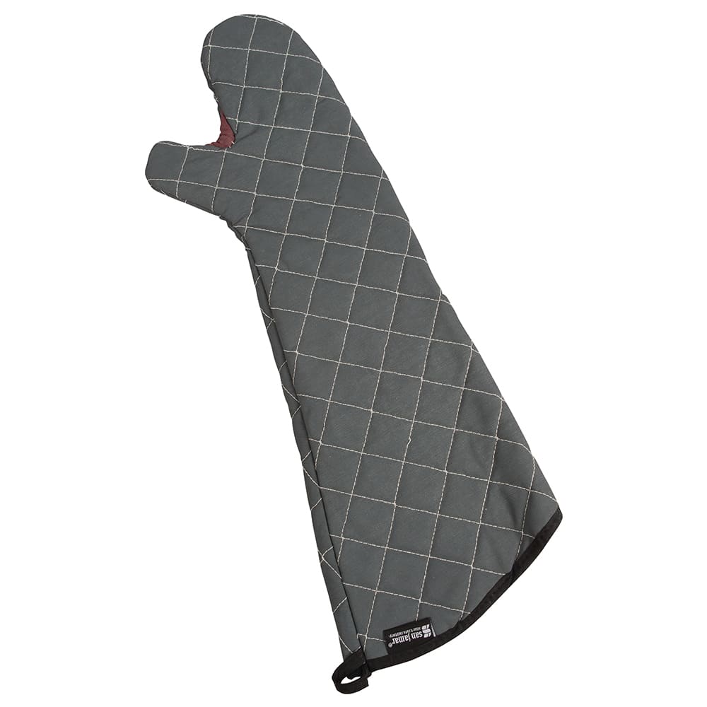 San Jamar 800FG17-BK 17" Conventional Oven Mitt - BestGuard®, Black