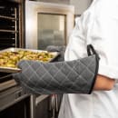 San Jamar 800FG17-BK 17" Conventional Oven Mitt - BestGuard®, Black thumbnail 8
