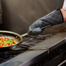 San Jamar 800FG17-BK 17" Conventional Oven Mitt - BestGuard®, Black thumbnail 9