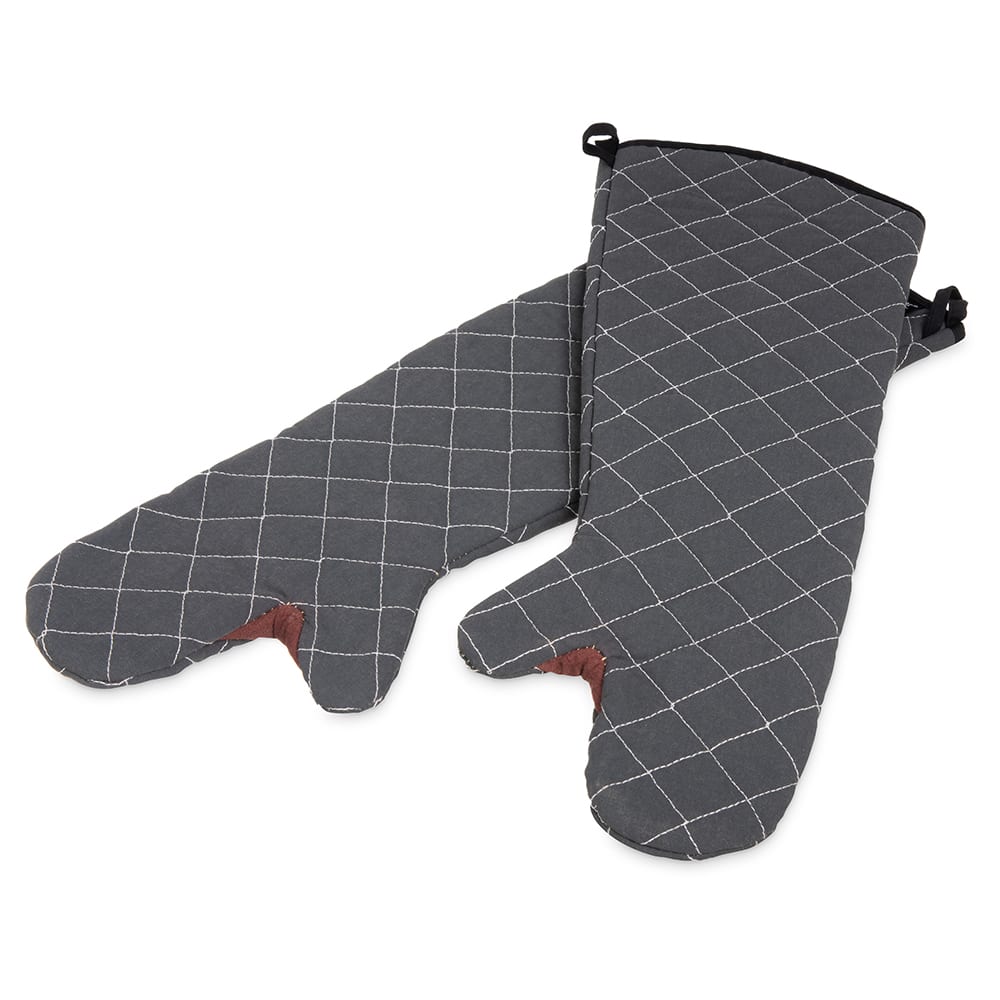 San Jamar 800FG24-BK 24" Conventional Oven Mitt - BestGuard®, Black