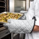 San Jamar 801SG15 15" Conventional Oven/Freezer Mitt - Silicone, Silver thumbnail 5