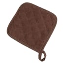 San Jamar 802TPH Heavy Duty Terry Cloth Pot Holder, 8 x 8", Brown thumbnail 2