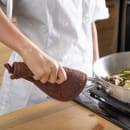 San Jamar 802TPH Heavy Duty Terry Cloth Pot Holder, 8 x 8", Brown thumbnail 6