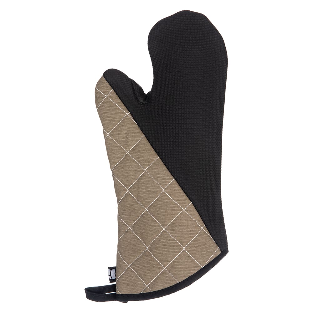 San Jamar 810CM15 15" Conventional Oven Mitt - Neoprene, Tan