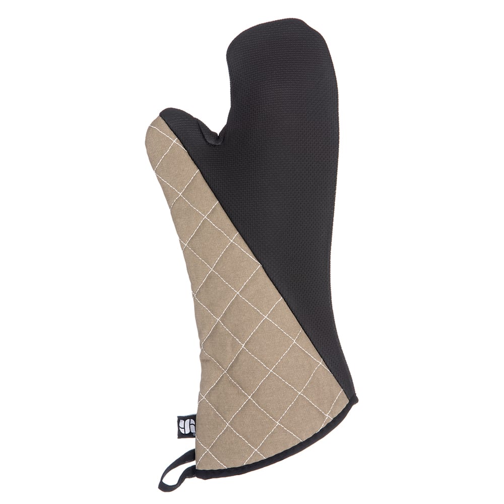 San Jamar 810CM17 17" Conventional Oven Mitt - Neoprene, Tan