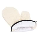 San Jamar 813TM 13" Conventional Oven Mitt - Terry, Natural thumbnail 3