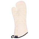 San Jamar 817TM 17" Conventional Oven Mitt - Terry, Natural thumbnail 2