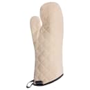 San Jamar 817TMSB 17" Conventional Oven Mitt - Terry, Natural thumbnail 2